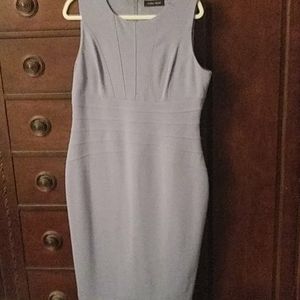 Grey/blue sleeveless dress